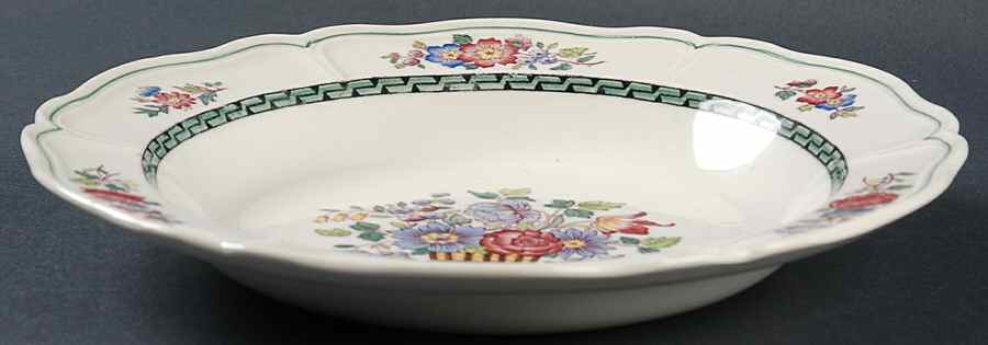 Floral (Scallop) Rim Soup Bowl by Wedgwood-1
