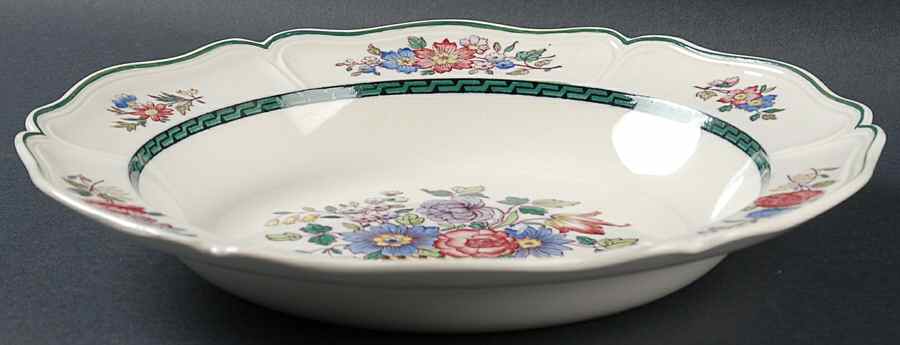 Floral (Scallop) Large Rim Soup Bowl by Wedgwood-1