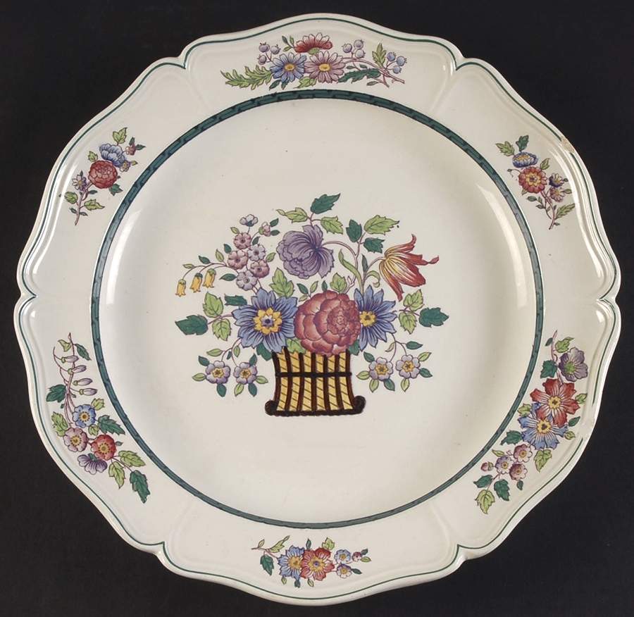 Floral (Scallop) 12" Chop Plate (Round Platter) by Wedgwood-1