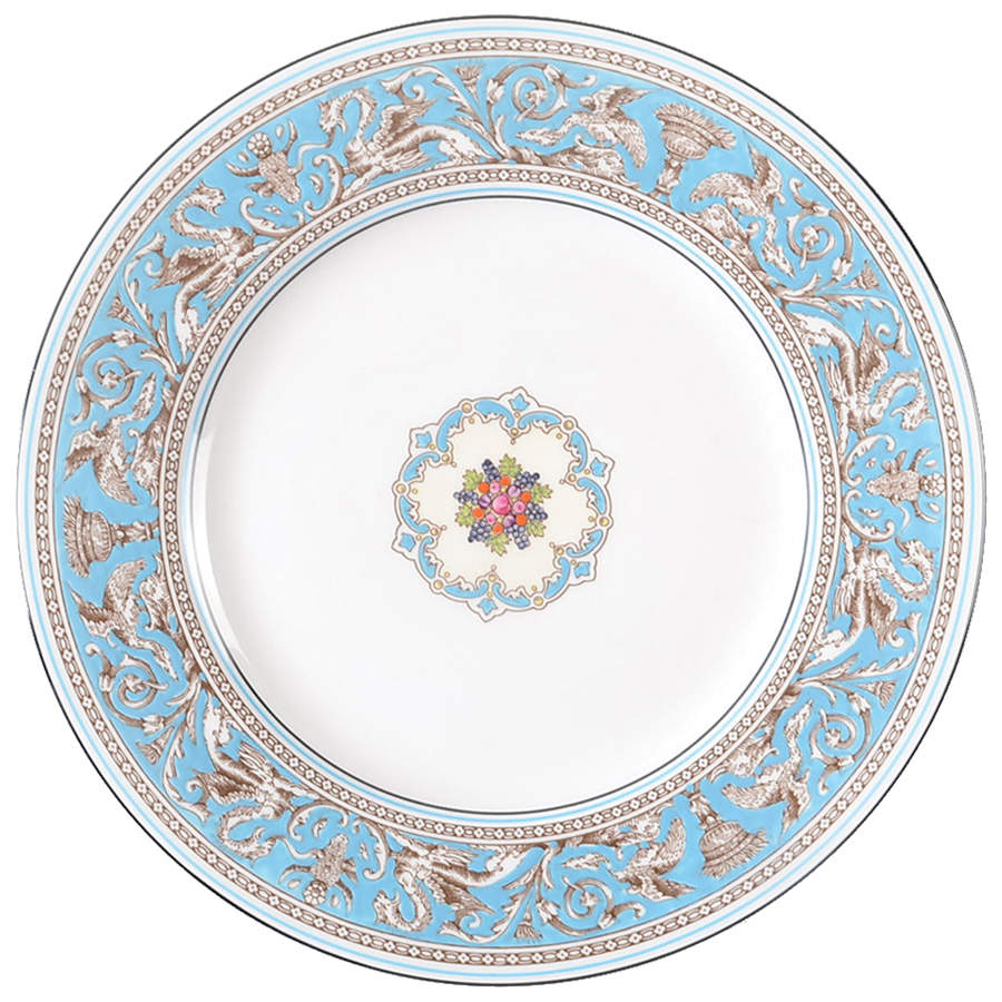 Florentine Turquoise Rim (Fruit Center, White Body) Dinner Plate by Wedgwood-1