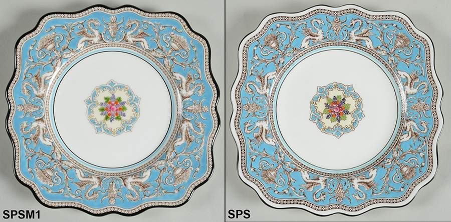 Florentine Turquoise Rim (Fruit Center, White Body) Square Salad Plate by Wedgwood-1
