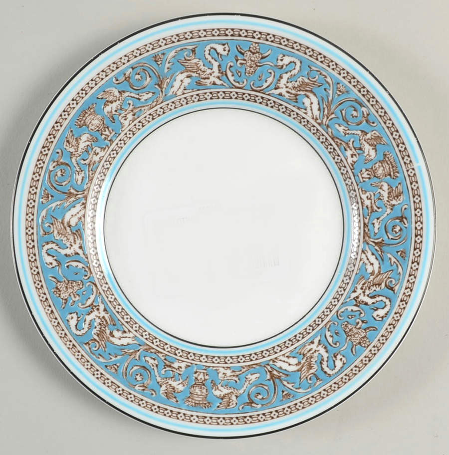 Florentine Turquoise Rim (No Center, White Body) Bread & Butter Plate by Wedgwood-1