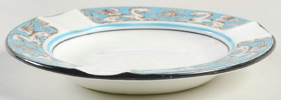 Florentine Turquoise Rim (No Center, White Body) Small Ashtray by Wedgwood-1
