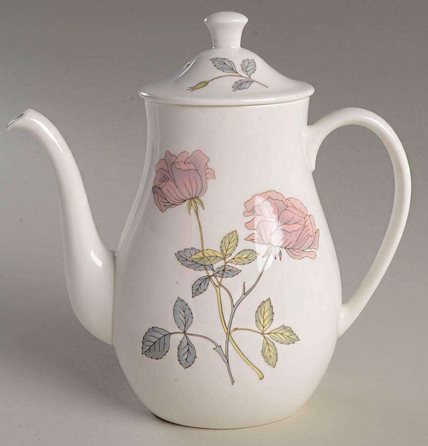 Flame Rose Coffee Pot & Lid by Wedgwood-1