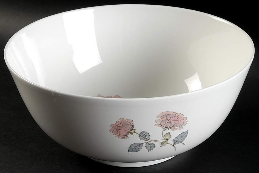 Flame Rose 9" Salad Serving Bowl by Wedgwood-1