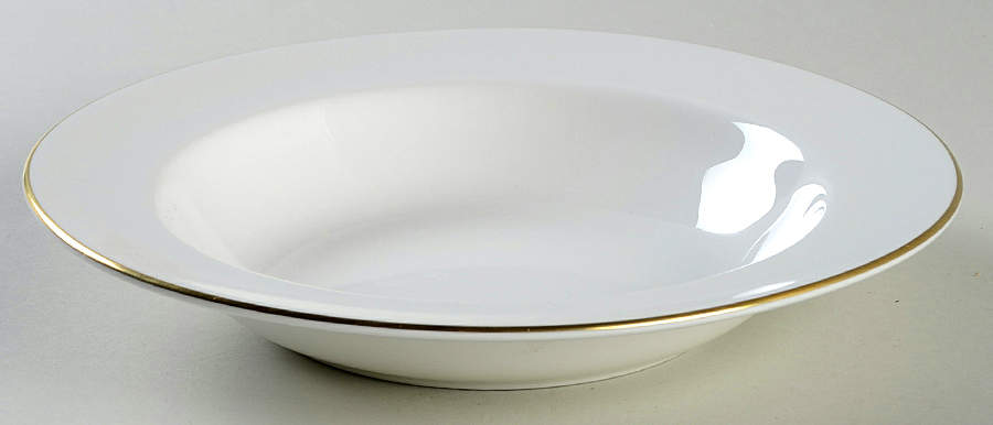 Formal Gold Rim Soup Bowl by Wedgwood-1
