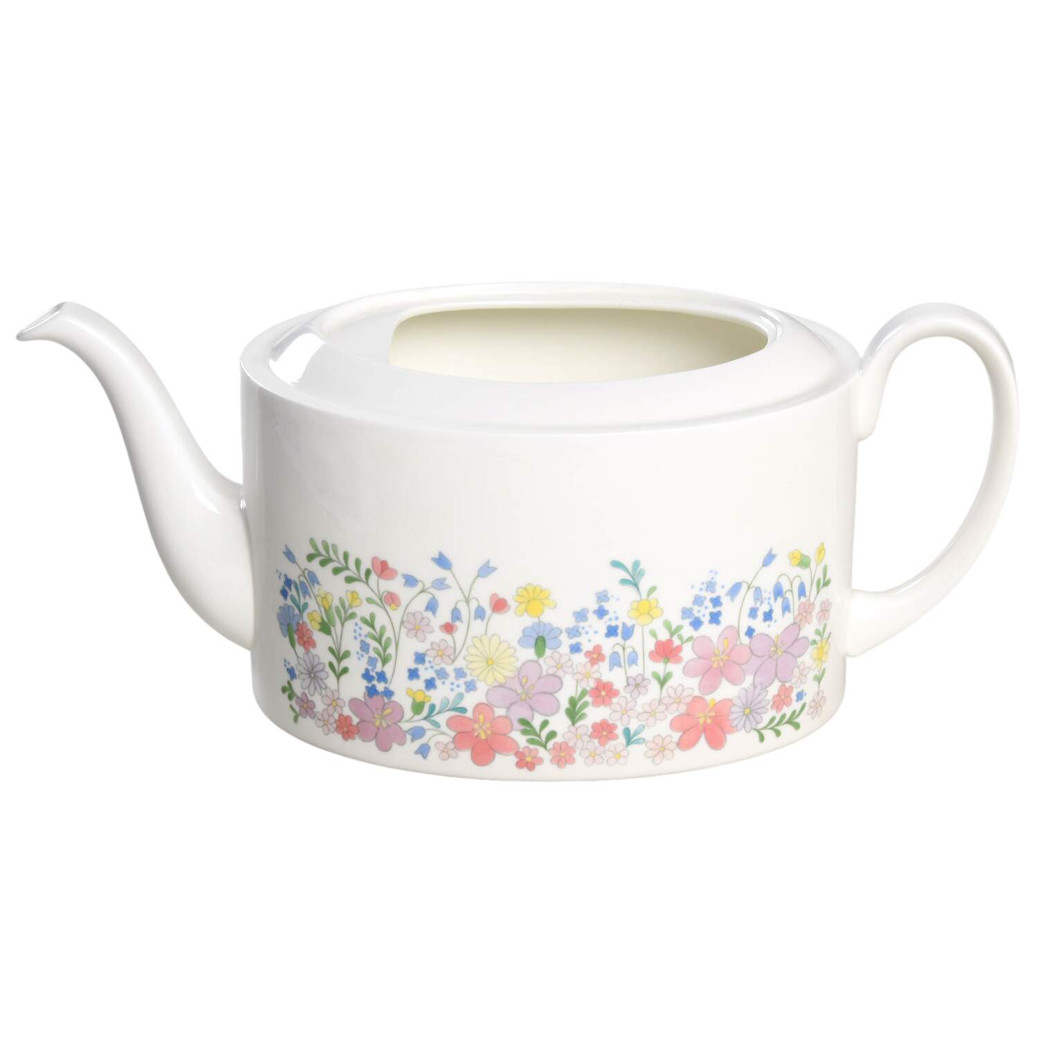 Forget Me Not (Bone China, No Trim) Teapot No Lid by Wedgwood-1