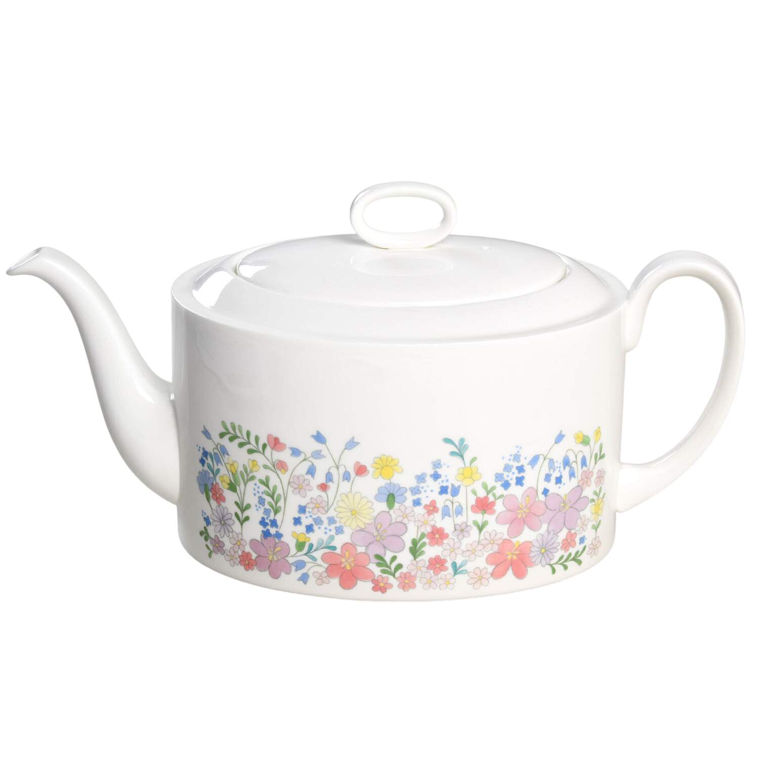 Forget Me Not (Bone China, No Trim) Teapot & Lid by Wedgwood-1