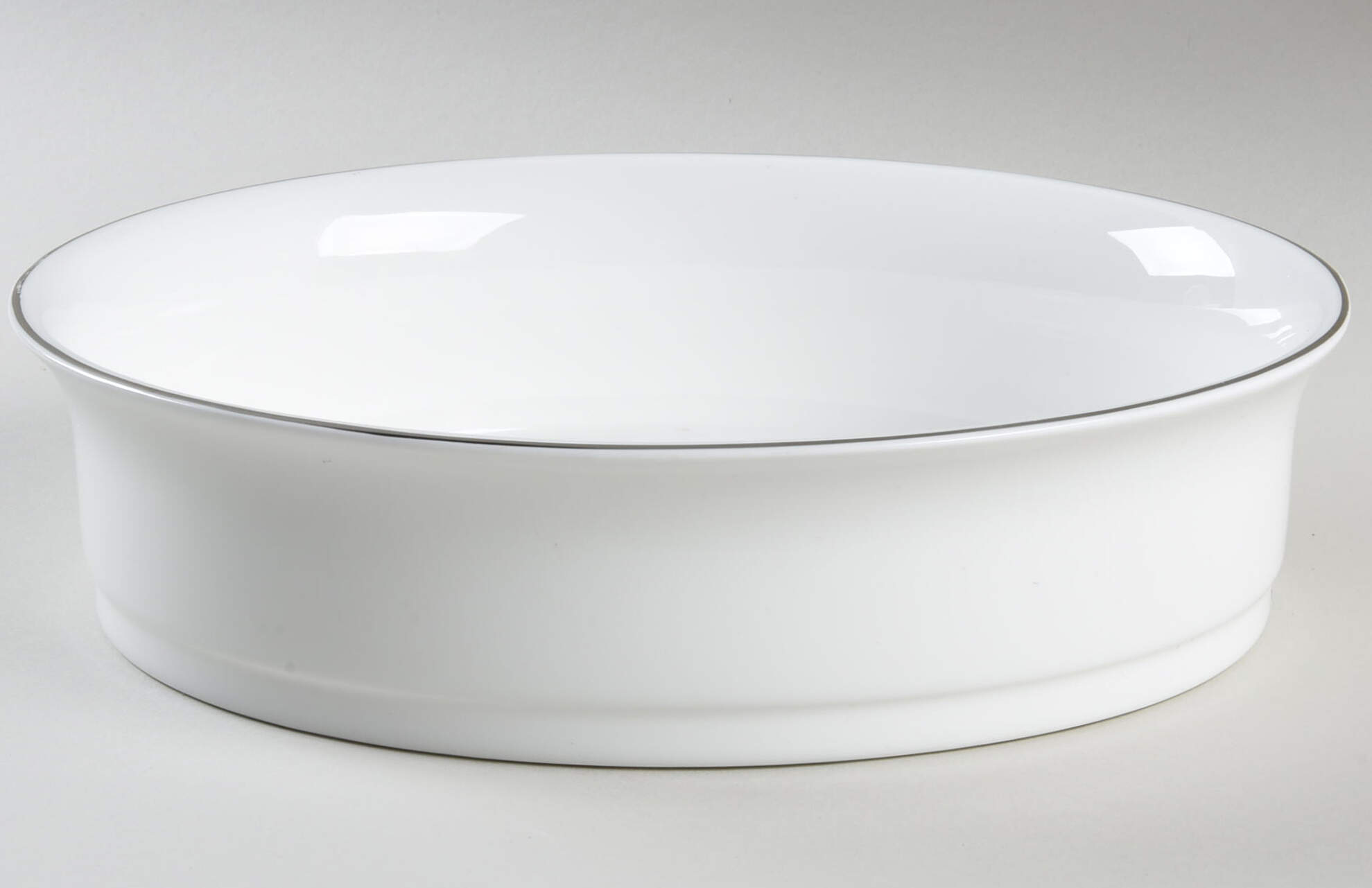 Formal Platinum 8" Oval Vegetable Bowl by Wedgwood-1