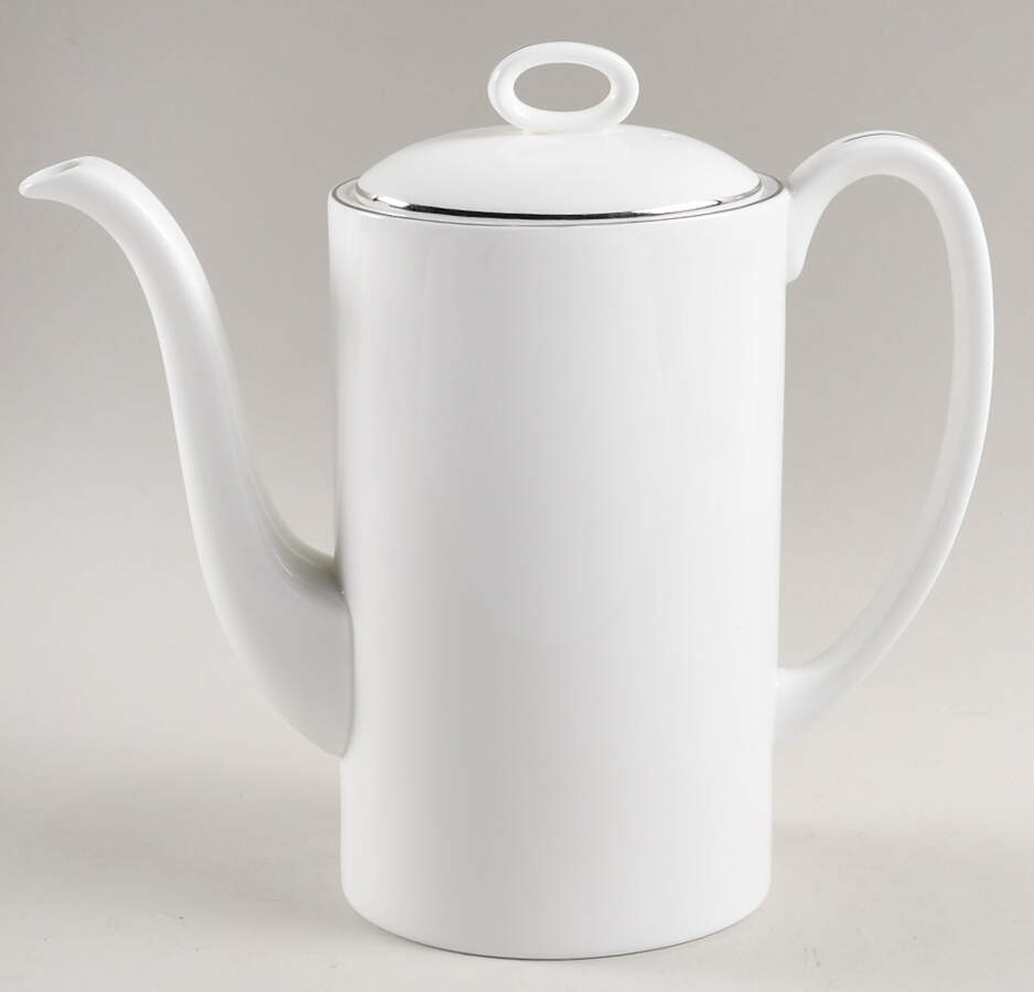 Formal Platinum Coffee Pot & Lid by Wedgwood-1