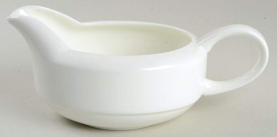Formal White Gravy Boat by Wedgwood-1