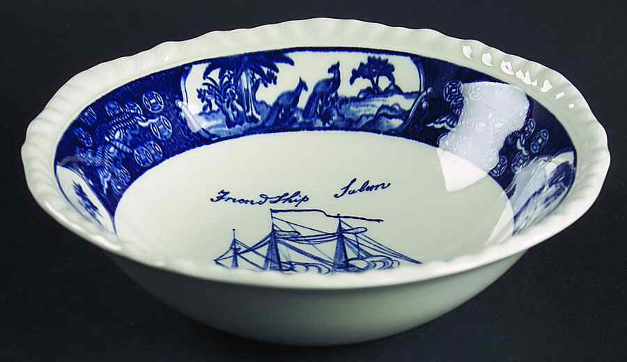 Friendship Salem Blue Coupe Cereal Bowl by Wedgwood-1