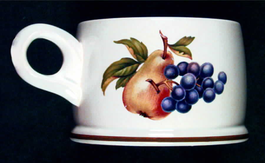 Fruit Sprays Croft (Rim Shape) Flat Cup by Wedgwood-1