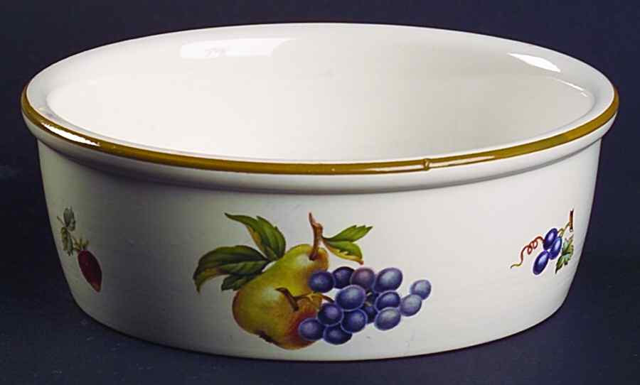 Fruit Sprays Croft (Rim Shape) Fruit/Dessert (Sauce) Bowl by Wedgwood-1