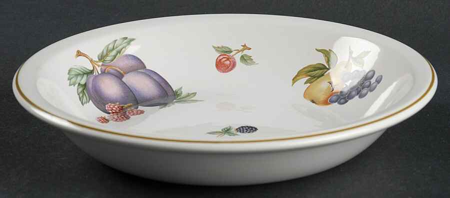 Fruit Sprays Croft (Rim Shape) Rim Soup Bowl by Wedgwood-1