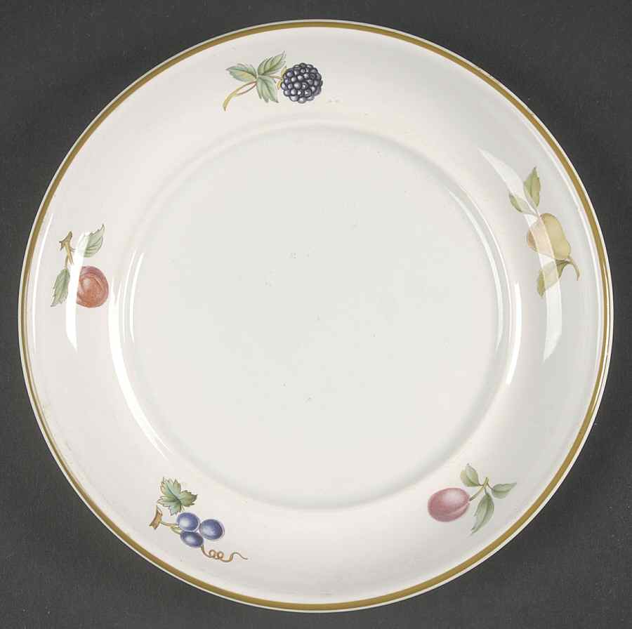 Fruit Sprays Croft (Rim Shape) Underplate for Gravy Boat by Wedgwood-1