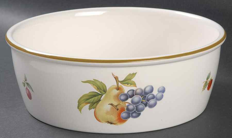 Fruit Sprays Croft (Rim Shape) 8" Round Vegetable Bowl by Wedgwood-1