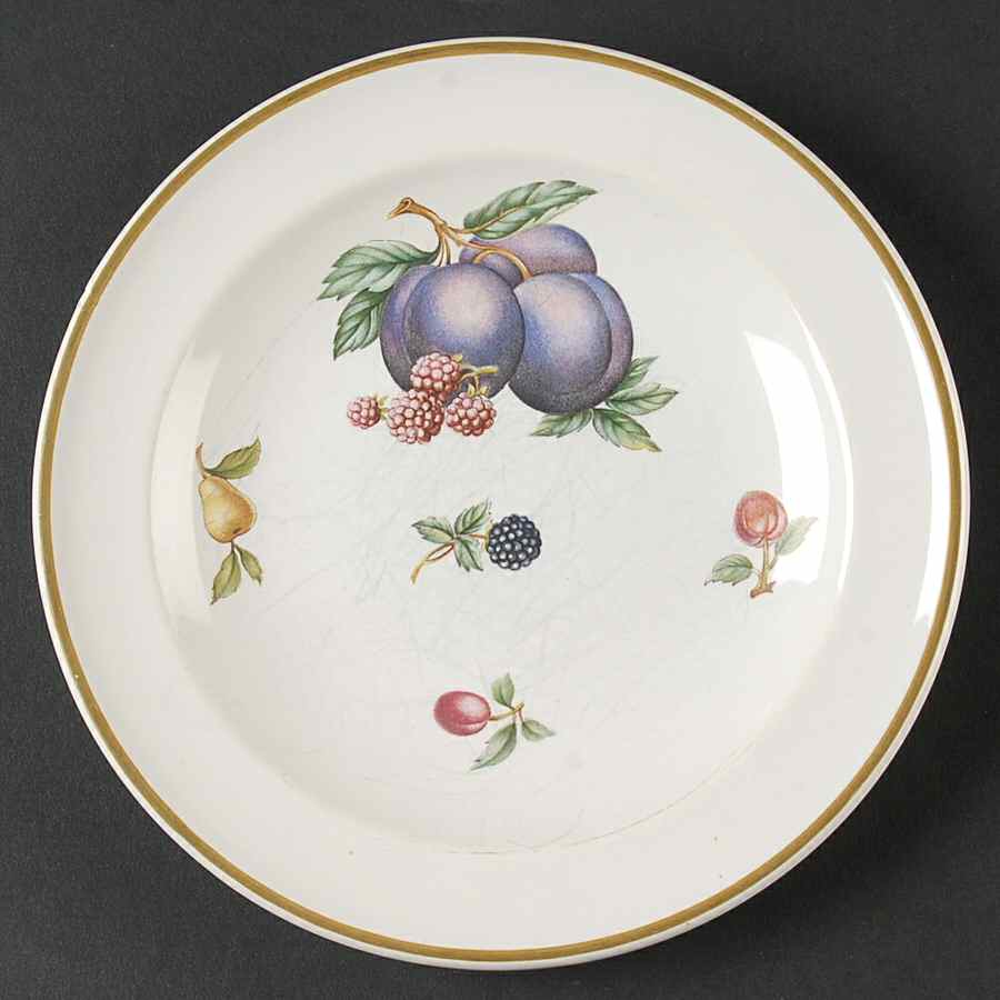Fruit Sprays Croft (Rim Shape) Bread & Butter Plate by Wedgwood-1