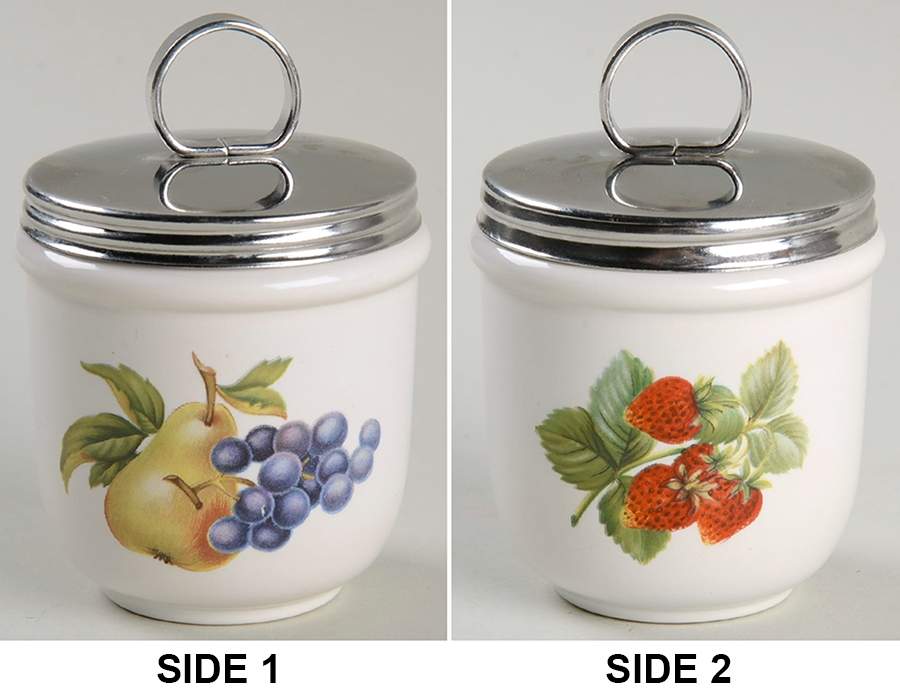 Fruit Sprays Croft (Rim Shape) Egg Coddler & Lid by Wedgwood-1