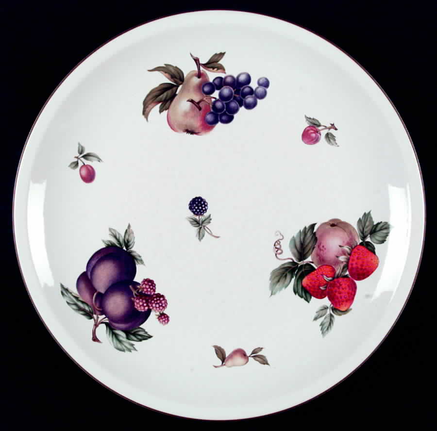Fruit Sprays Sterling (Coupe Shape) Dinner Plate by Wedgwood-1