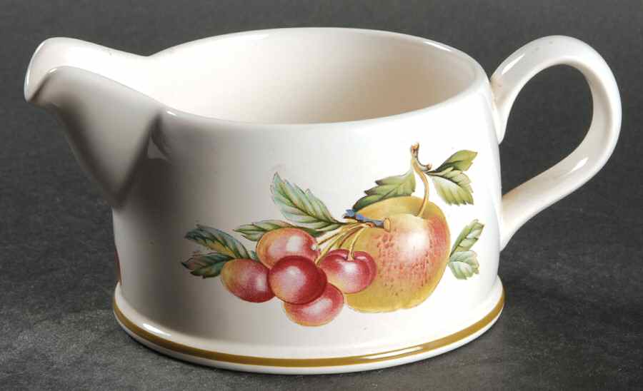 Fruit Sprays Sterling (Coupe Shape) Creamer by Wedgwood-1