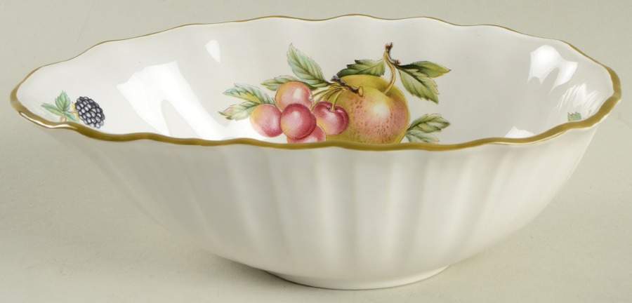 Fruit Sprays Sterling (Coupe Shape) Avocado Bowl by Wedgwood-1