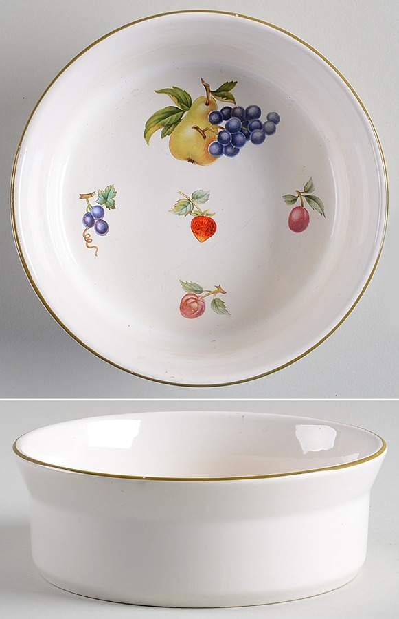 Fruit Sprays Sterling (Coupe Shape) Fruit/Dessert (Sauce) Bowl by Wedgwood-1