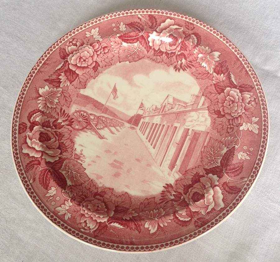 Ft Ticonderoga Pink Luncheon Plate by Wedgwood-1