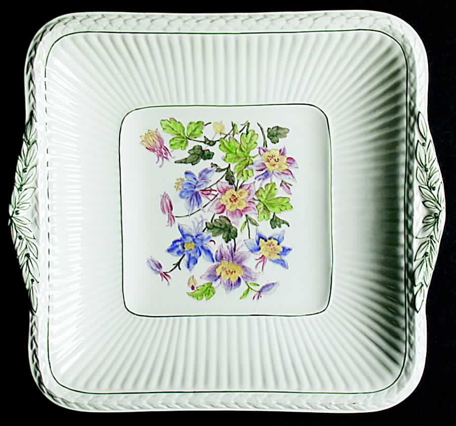Garden Club Square Handled Cake Plate by Wedgwood-1