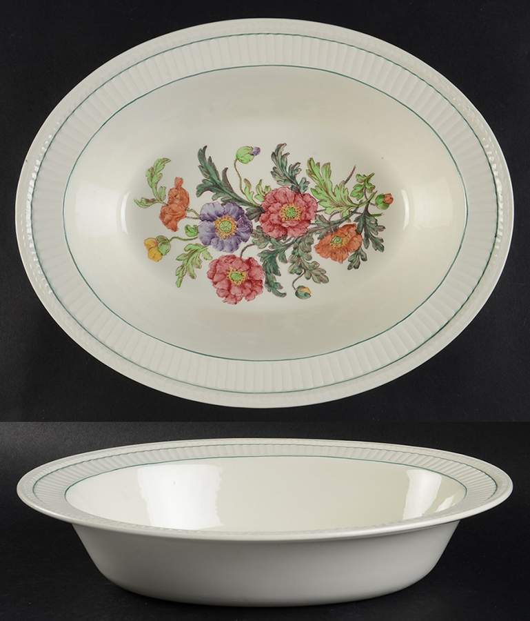 Garden Club 10" Oval Vegetable Bowl by Wedgwood-1