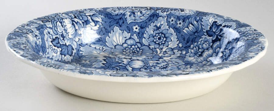 Gainsborough Blue 9" Oval Vegetable Bowl by Wedgwood-1