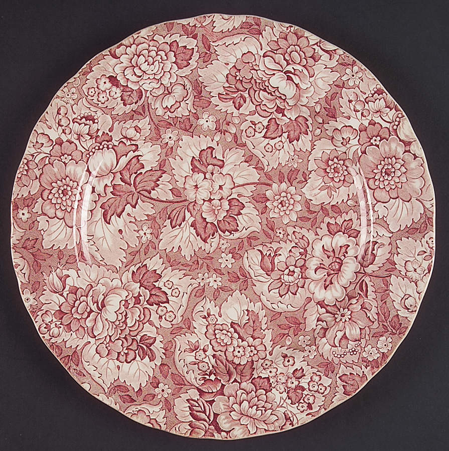 Gainsborough Red Dinner Plate by Wedgwood-1