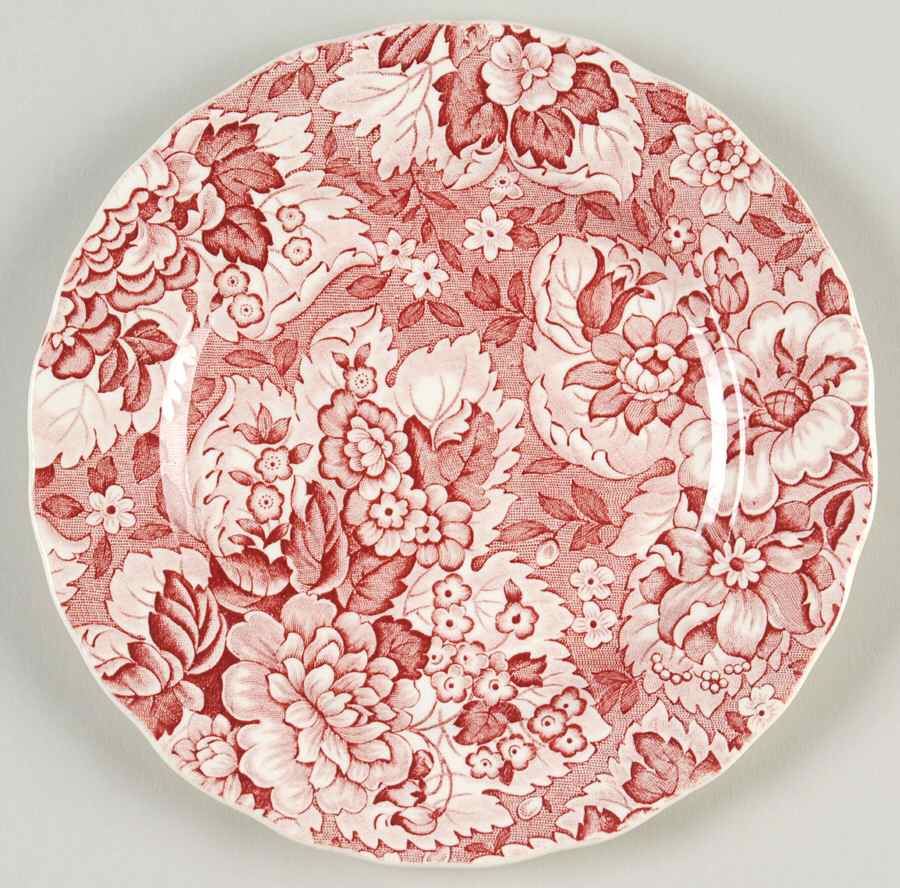 Gainsborough Red Bread & Butter Plate by Wedgwood-1