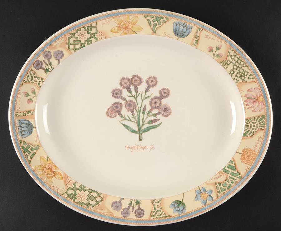 Garden Maze 14" Oval Serving Platter by Wedgwood-1