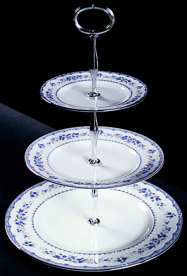 Gardenia 13 7/8"-14 1/4" 3-Tiered Serving Tray(DP,SP,BB) HC by Wedgwood-1