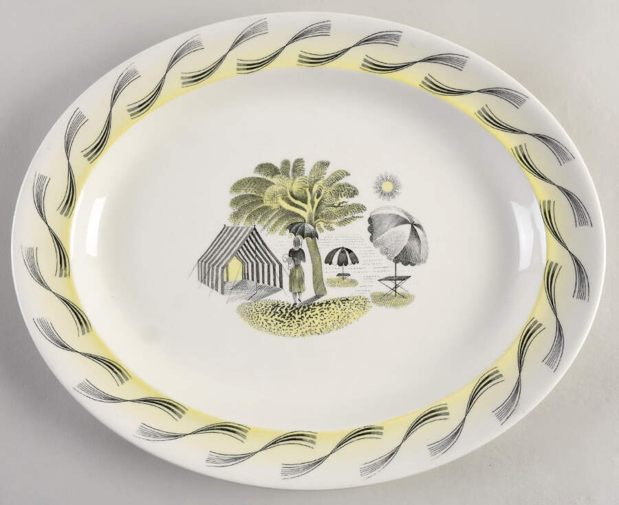 Garden 14" Oval Serving Platter by Wedgwood-1