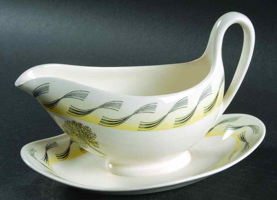 Garden Gravy Boat with Attached Underplate by Wedgwood-1