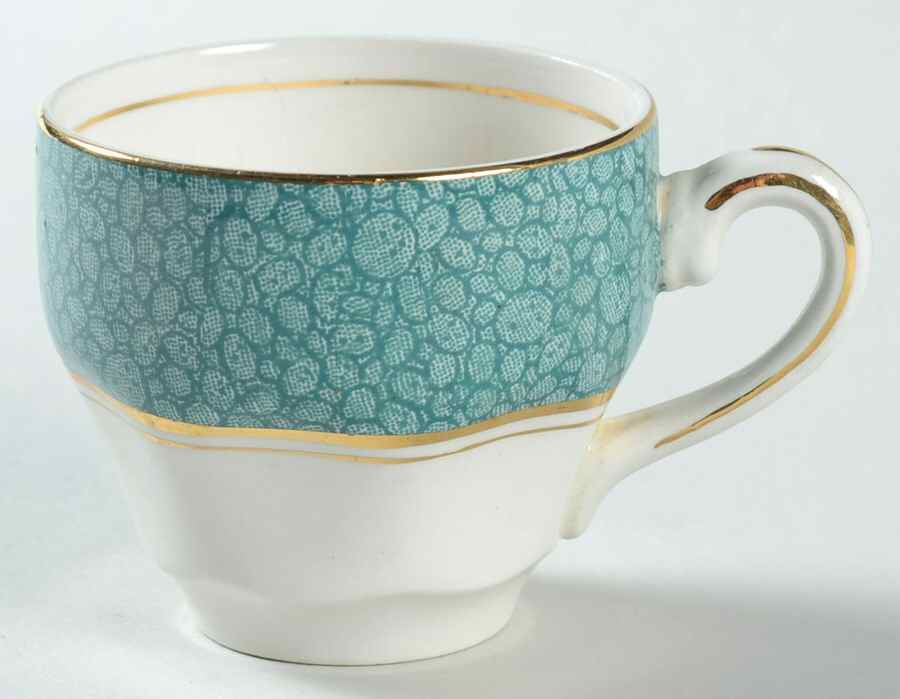 Garden (Aqua Border) Flat Demitasse Cup by Wedgwood-1