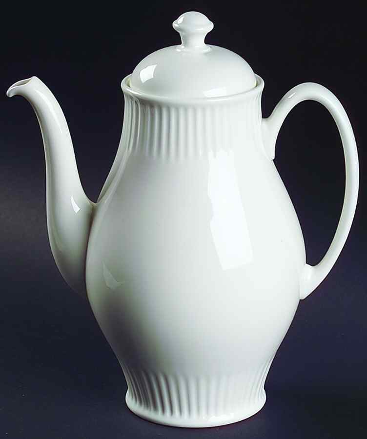 Galaxie White Coffee Pot & Lid by Wedgwood-1