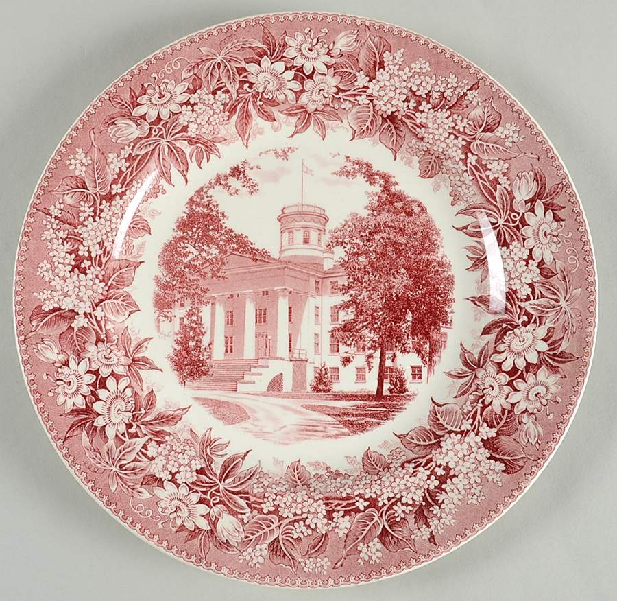 Gettysburg College Pink Dinner Plate by Wedgwood-1