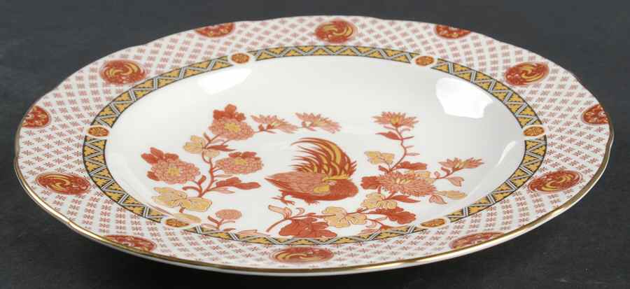 Golden Cockerel Large Rim Soup Bowl by Wedgwood-1