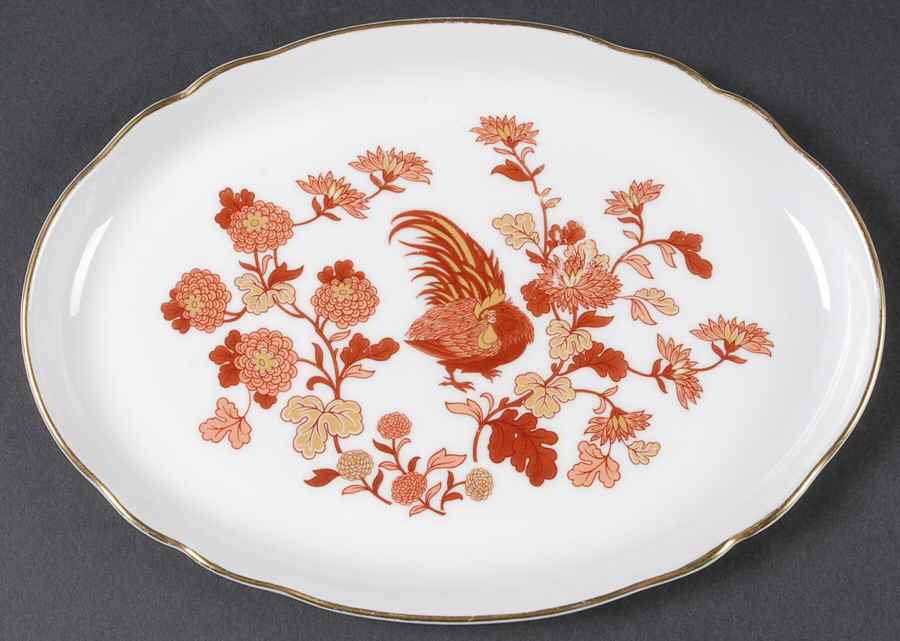 Golden Cockerel Small Oval Tray by Wedgwood-1