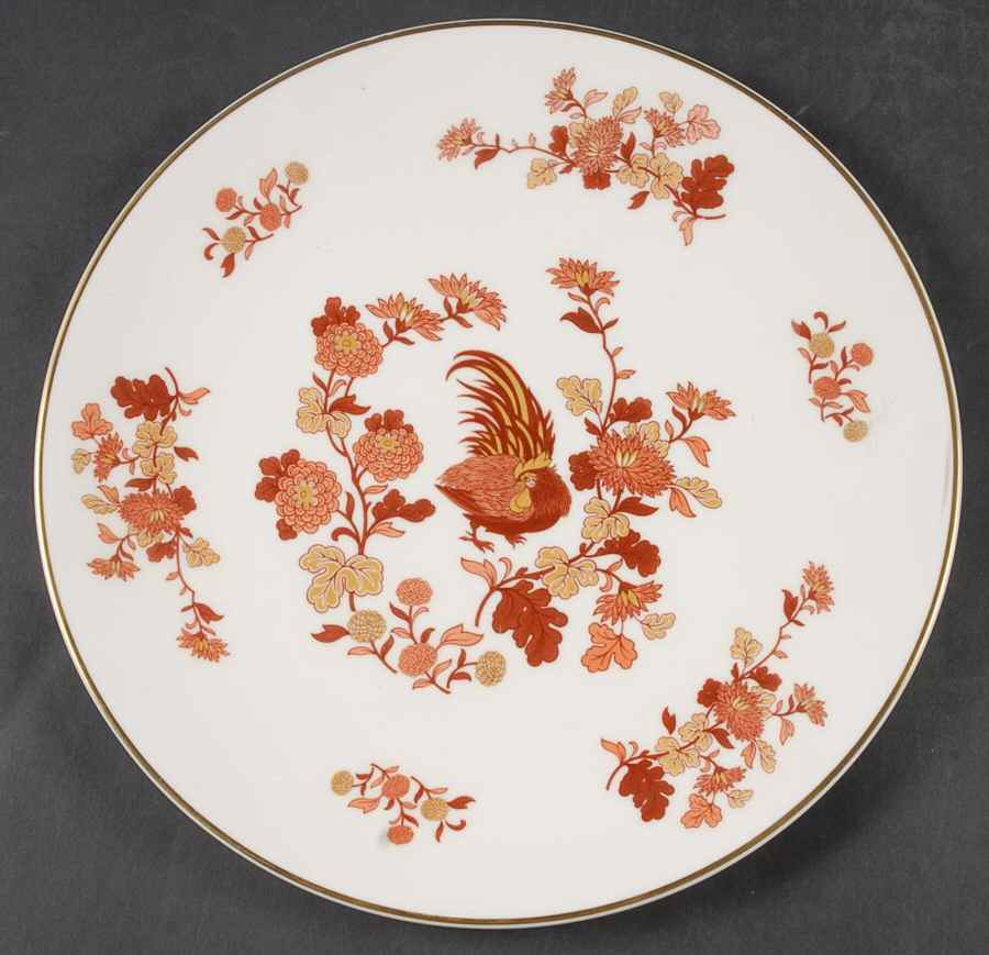 Golden Cockerel Cake Plate by Wedgwood-1