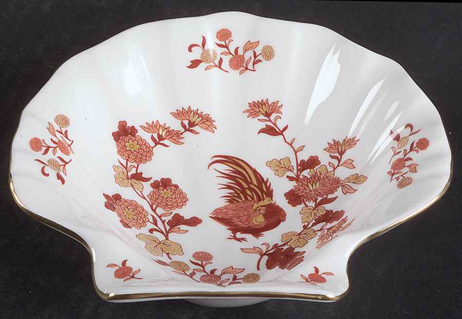 Golden Cockerel Shell Shaped Dish by Wedgwood-1