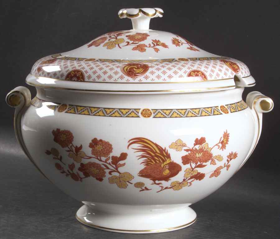 Golden Cockerel Tureen &  Lid by Wedgwood-1