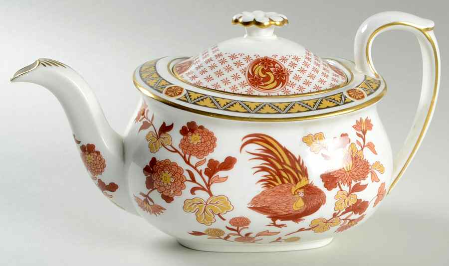 Golden Cockerel Teapot & Lid by Wedgwood-1
