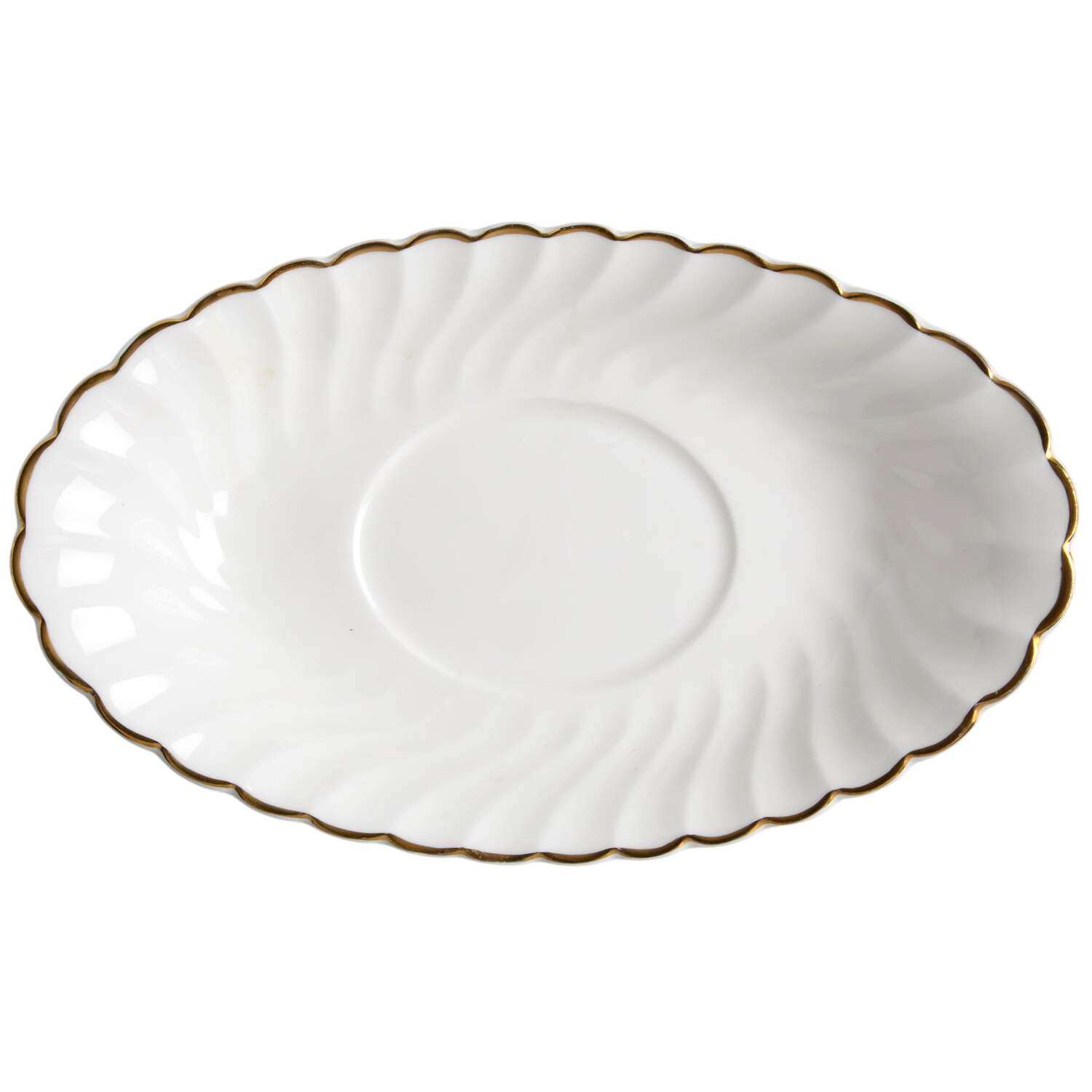 Gold Chelsea Underplate for Gravy Boat by Wedgwood-1