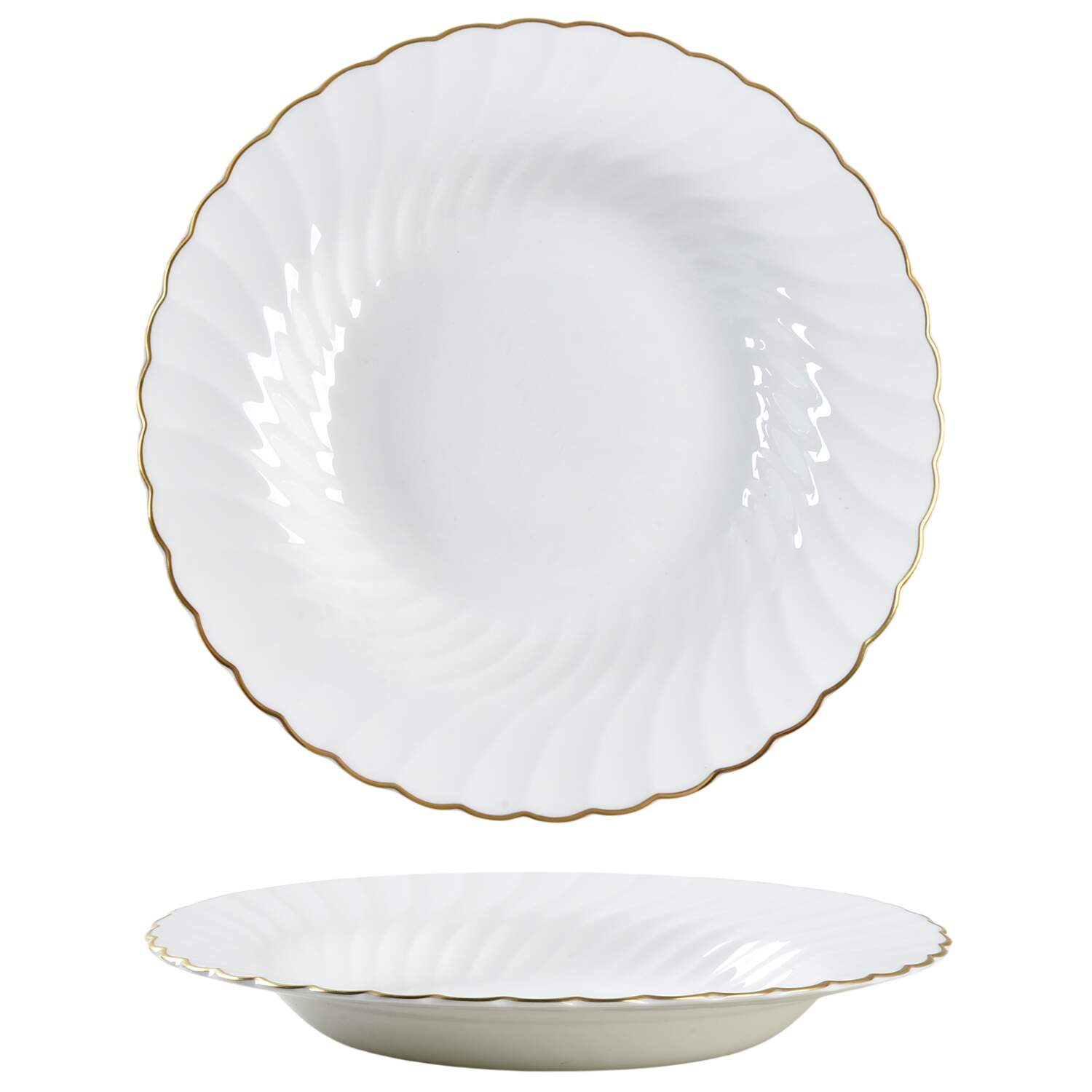 Gold Chelsea Rim Soup Bowl by Wedgwood-1