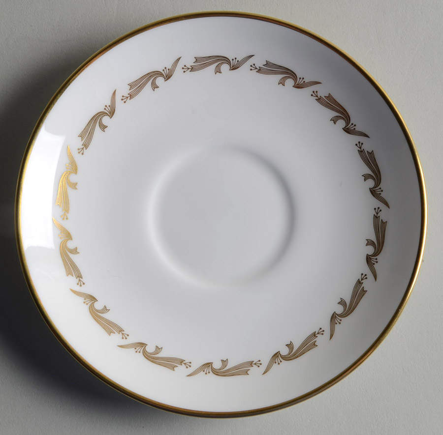 Golden Fleece Saucer for Peony Shape Footed Cup by Wedgwood-1