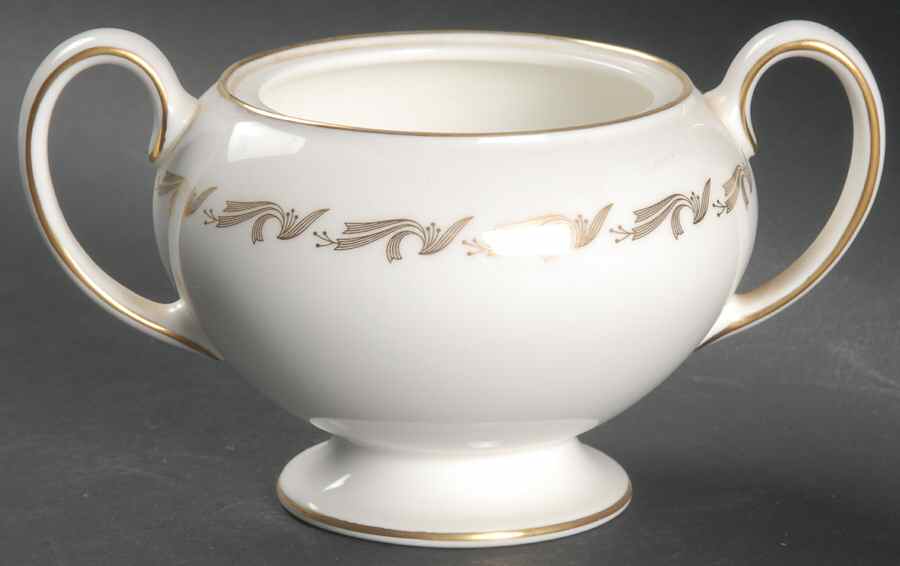 Golden Fleece Leigh Shape Sugar Bowl No Lid by Wedgwood-1